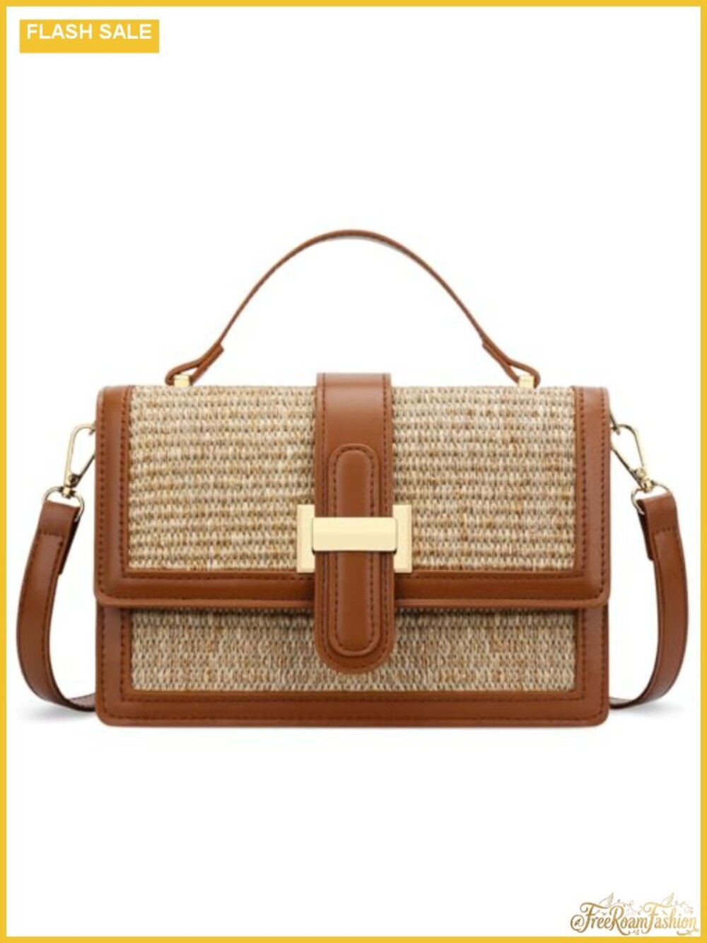 KKXIU Women Small Straw Crossbody Purse Handbag Shoulder Bag Summer